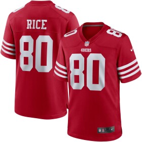 Nike Pánský dres San Francisco 49ers NFL Jerry Rice #80 Game Velikost: XL