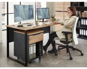 Psací stůl Memphis, 170 cm, dub artisan/grafit