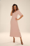 Šaty/Blouse De Lafense 054 Sienna kr/r S-2XL ČOKOLÁDA XXL