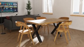 BRADOP Jídelní stůl System HECTOR-03 (S40003) - rustikální dubový masiv