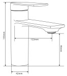 MEXEN/S - Zero SET umyvadlová + sprchová baterie s příslušenstvím DQ02, chrom 71104DQ02-00