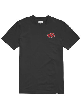 Etnies Rebel BLACK/RED pánské tričko krátkým rukávem
