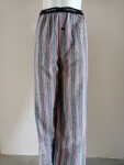 Pánské kalhoty U5010 černo-šedo-lososové - Calvin Klein L