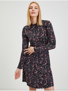 Černé dámské květované šaty ORSAY - Dámské