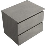 CERANO Koupelnová skříňka Carole + deska pod umyvadlo Navira Slim - 18 mm - betonově šedá - 60x49,8x46 cm