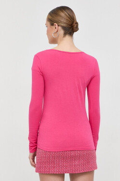 Dámské triko dlouhým rukávem růžová Guess růžová XL