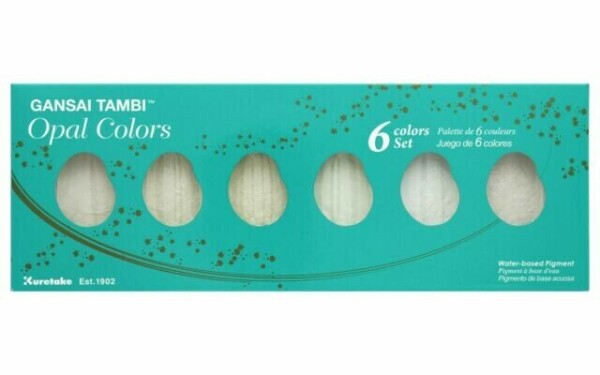 Kuretake Gansai Tambi Opal Colors sada 6 barev