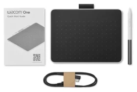 Wacom One Small černo-červená / Grafický tablet s perem / 152×95 mm / 2048 úrovní přítlaku / USB (CTC4110WLW1B)