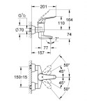 GROHE - Euroeco Special Páková umyvadlová baterie, chrom 32770000