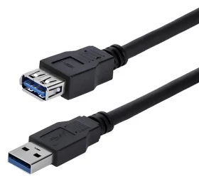 StarTech černá / Prodlužovací kabel USB / USB-A - USB-A / 5 Gbit/s / 1 m (USB3SEXT1MBK)