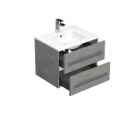 Koupelnová skříňka s umyvadlem SAT Cube Way 60x53x46 cm beton mat CUBE46602BEMOD CUBE46602BEMOD
