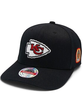 Mitchell & Ness Pánská kšiltovka Kansas City Chiefs NFL Black Out Sidepatch Classic Red Stretch-Snap