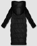 Černá dlouhá lehce zateplená dámská bunda S'West (B8509-1) odstíny černé XXL (44)