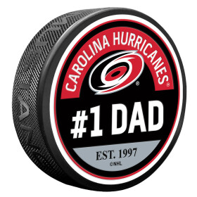 Mustang Puk Carolina Hurricanes NHL #1 Dad Textured Puck