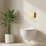 REA - Ovládací tlačítko k podomítkovým systémům WC HD K011A-Q Gold REA-E9560