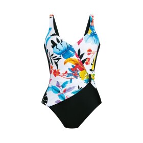 Anita ELEA – zeštíhlující jednodílné plavky s tvarovanými košíčky (Green Tropics, mint) 009 multi colour 52D