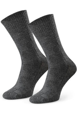 Dámské vlněné ponožky 093 grafitová melanž 38-40