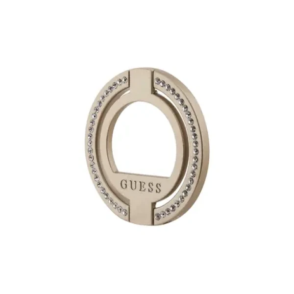 GUESS Rhinestones MagSafe Ringstand zlatá (3666339170370)