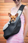 Travel taška pro psa přes rameno Barva: Žlutá, Dle váhy psa: do 2 kg 38 x 22 cm, 42 x 26 cm