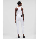 Karl Lagerfeld White Gf Denim Pants 221W1101 Jeans