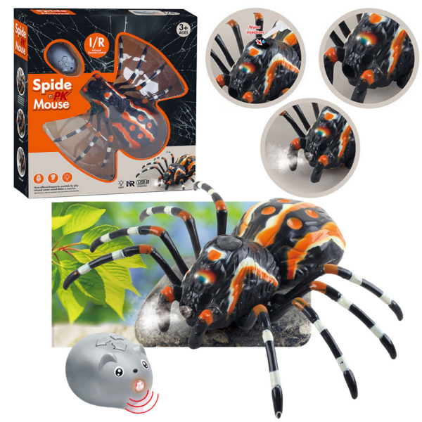 Mamido Pavouk tarantule na dálkové ovládání infračervené I/R černý