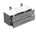Koupelnová skříňka s umyvadlem SAT Cube Way 120x53x46 cm beton mat CUBE461202BEMOD CUBE461202BEMOD