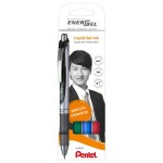 Pero gelové Pentel EnerGel BL77 - základní barvy 0,7mm / 4ks sada