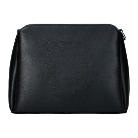 Trendy dámská koženková crossbody kabelka Lira, černá