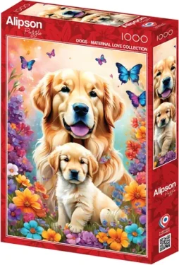 ALIPSON Puzzle Mateřská láska: Psi