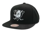 Mitchell & Ness Pánská kšiltovka Anaheim Ducks NHL Evergreen Black White Snapback Vntg