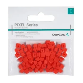 Deepcool Pixel Series červená / Dekorativní pixel bity / pro skříně Deepcool / pryž / 100 ks (R-PIXEL-RD100-G-1)