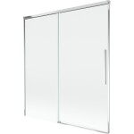 MEXEN/S - Rox vanová zástěna 2-křídlová posuvná 150 x 150, transparent, chrom 8C9-150-001-01-00