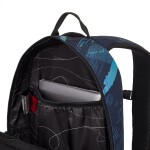 Studentský batoh v modro-tyrkysovém designu VIKI 25078