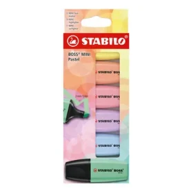 STABILO® BOSS MINI Pastel - 6 ks sada - 6 různých barev (07/6-2-01)