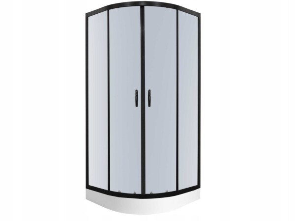 KERRA - Sprchová kabina Tiara 90x90 půlkruhová s vaničkou 5907548112552