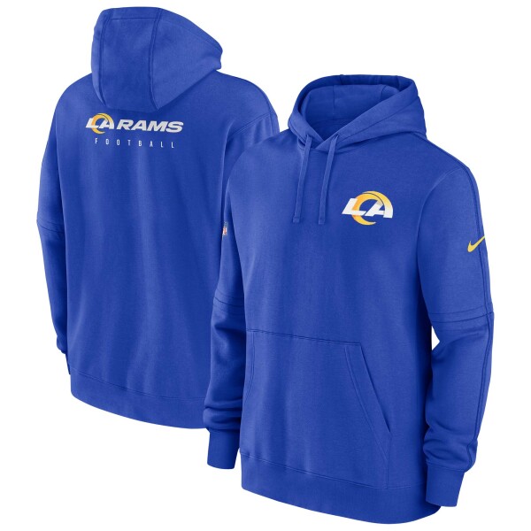 Nike Pánská mikina Los Angeles Rams NFL 2023 Sideline Club Hoodie Velikost: S