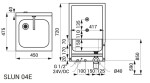 SANELA - Nerezové dřezy Dřez s elektronickou baterií ALS a integrovaným senzorem a termostatem, bateriové napájení, matná nerez SLUN 04ETB