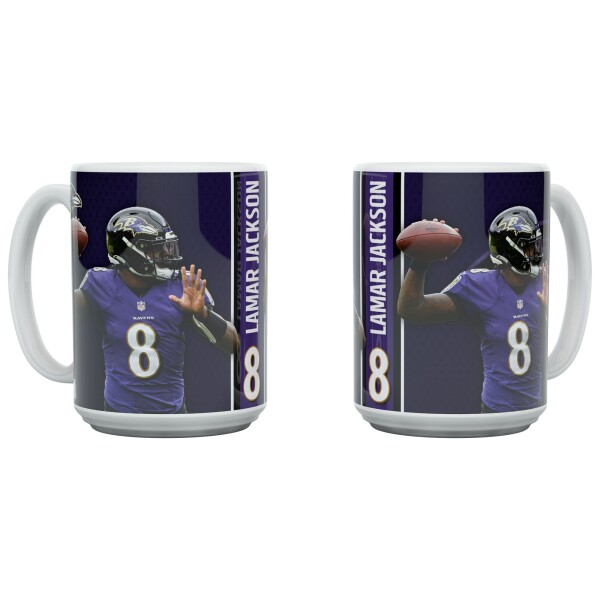 Hrnek Baltimore Ravens NFL Lamar Jackson Jumbo (450 ml)