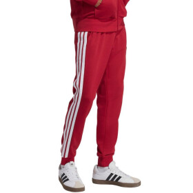 Pánské kalhoty adidas Essential 3-Stripes French Terry bordó KR2702 s