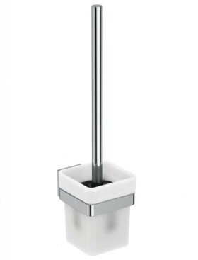 IDEAL STANDARD - IOM Square WC kartáč s držákem, matné sklo/chrom E2194AA