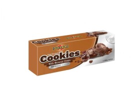 Quickbury Hořké čokoládové Cookies s Brownie krémem bez cukru 128g (Quickbury)