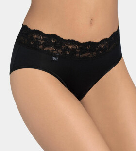 Dámské kalhotky Romance Midi černé - Sloggi BLACK 42