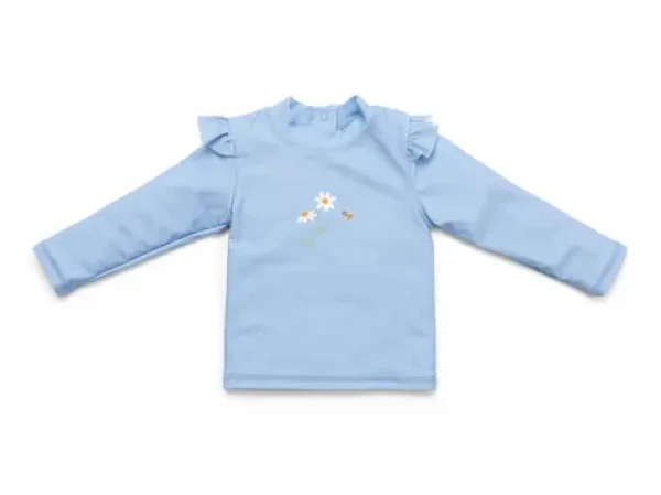 Little Dutch Plavecké triko dlouhý rukáv Daisies Blue vel. 86/92 (CL24048178LD)