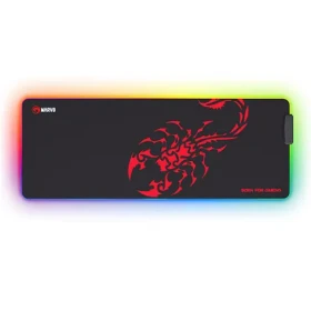 Marvo SCORP XL černá / herní podložka pod myš / 800 x 300 x 4 mm (MG011)