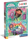 Clementoni 24819 Puzzle Gábinin kouzelný domek: Raduj se s námi 2x60 dílků