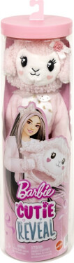 Barbie cutie reveal Barbie a starostliví medvídci sladké mašle - růžové jehně - Mattel Barbie