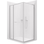 CERANO - Sprchový kout Versaro L/P - 6 mm - chrom, transparentní sklo - 150x100 - zasouvací CER-8050BD80321