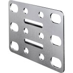 Fibox Mounting plate perforated (350x250x2mm-26x11mm) Galvanized steel,300x400x150/210 montážní deska s otvory ocel pozi