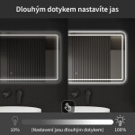 CERANO - Koupelnové LED zrcadlo Retano - 100x70 CER-NT2151-100X70