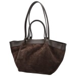 Trendy dámská kožená kabelka na rameno Ruth, tmavě hnědá